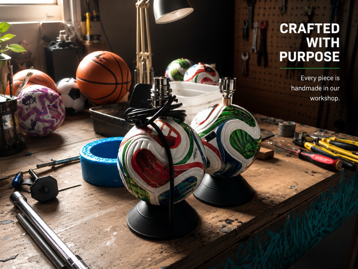 Trionda lamp bases being handmade in The Record's Ticking workshop